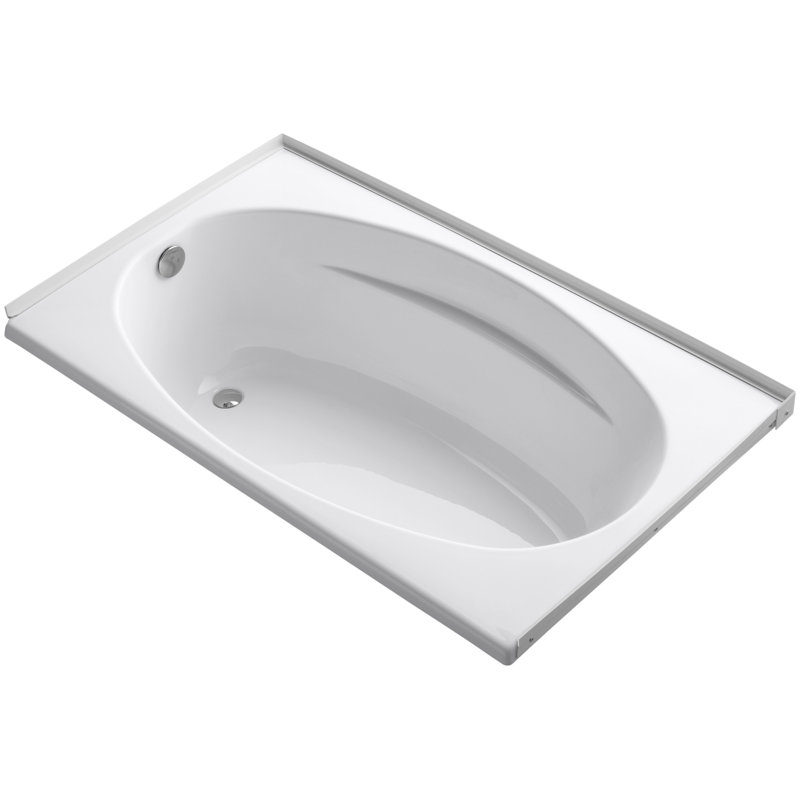 K1142L0 Kohler Alcove 60" x 36" Soaking Bathtub Wayfair